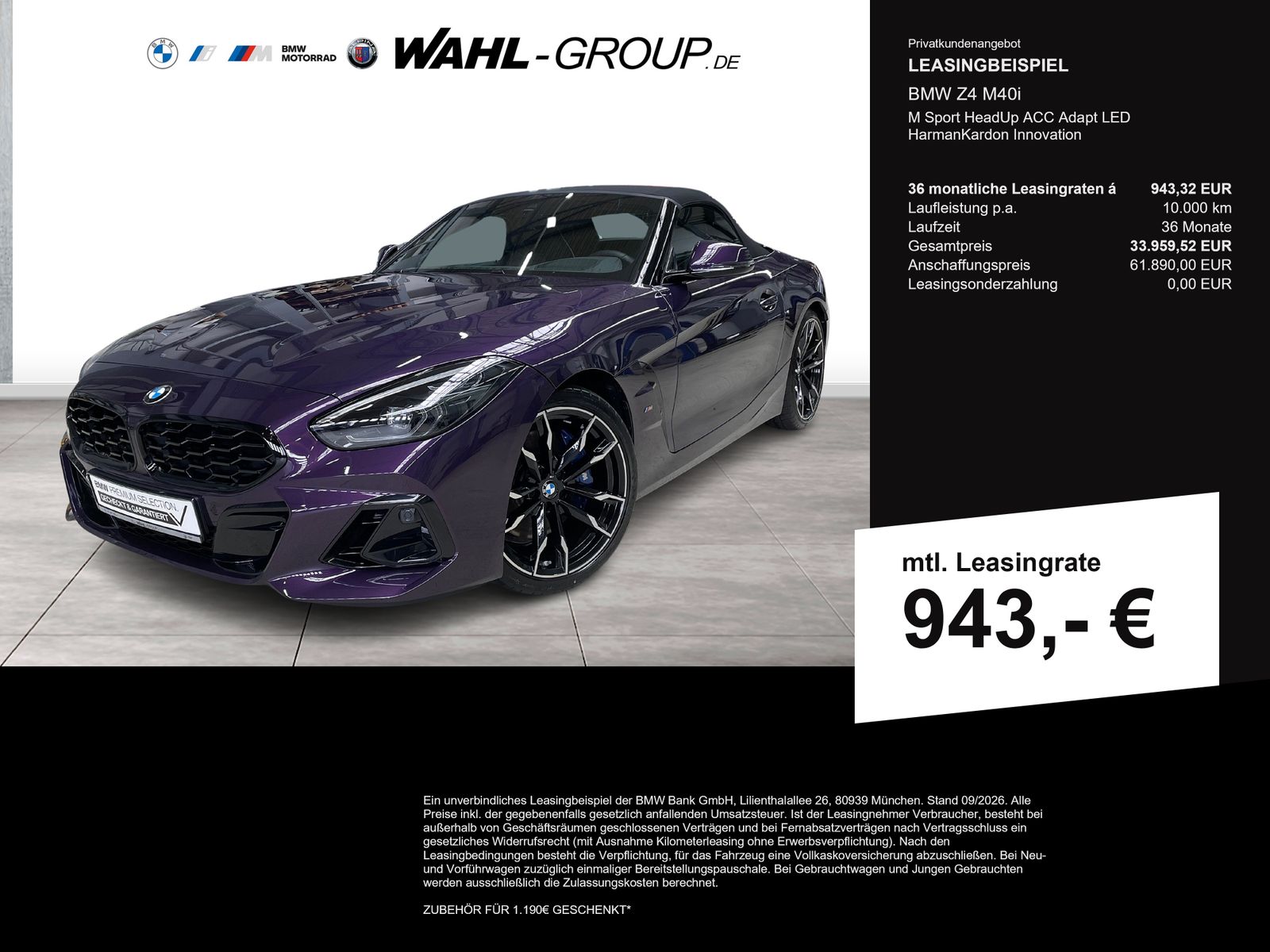 BMW Z4 M40i M Sport HeadUp ACC Adapt LED HarmanKardo foto 1