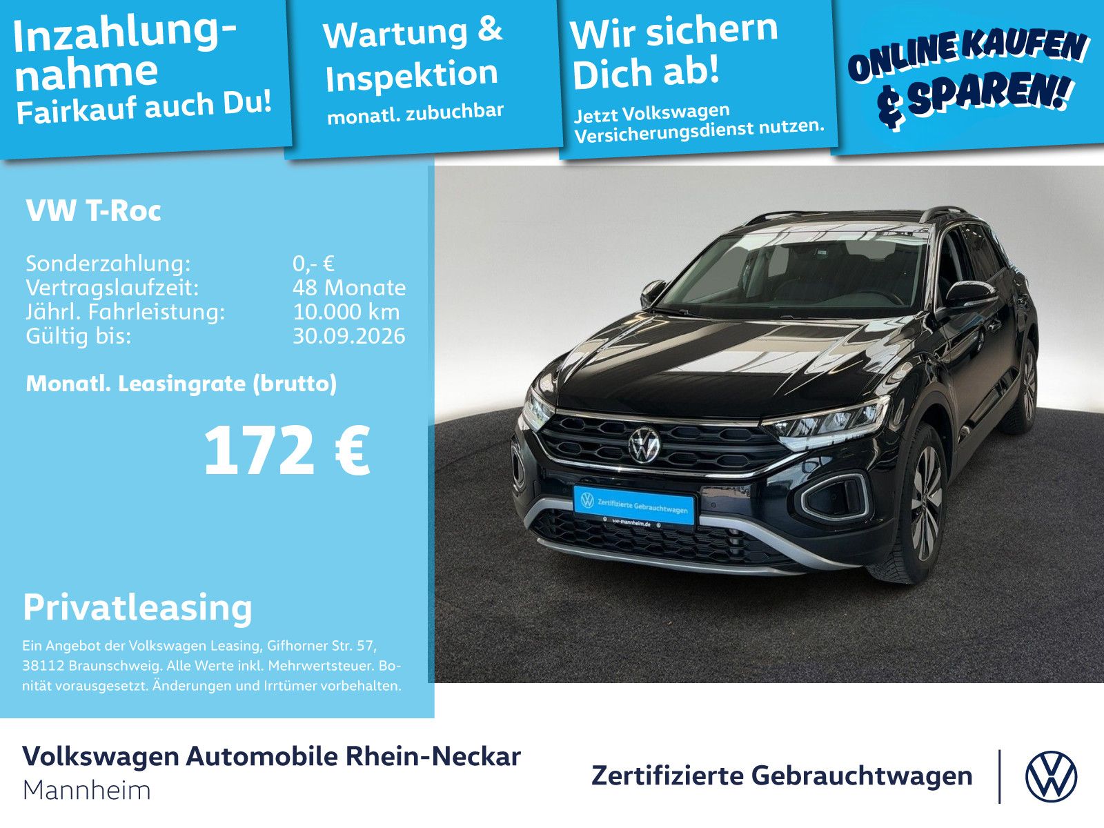 Volkswagen T-Roc 1.0 TSI GOAL Navi PDC LED UVM