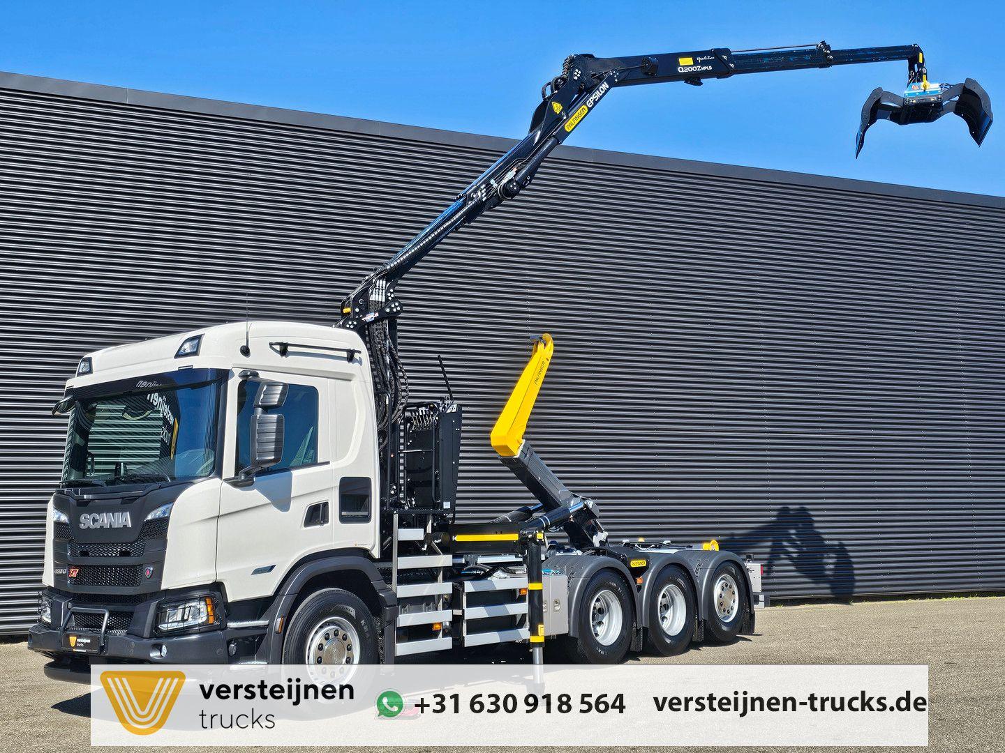 Scania G460 XT 8x4/4 / PALFINGER EPSILON + CONTAINER SY