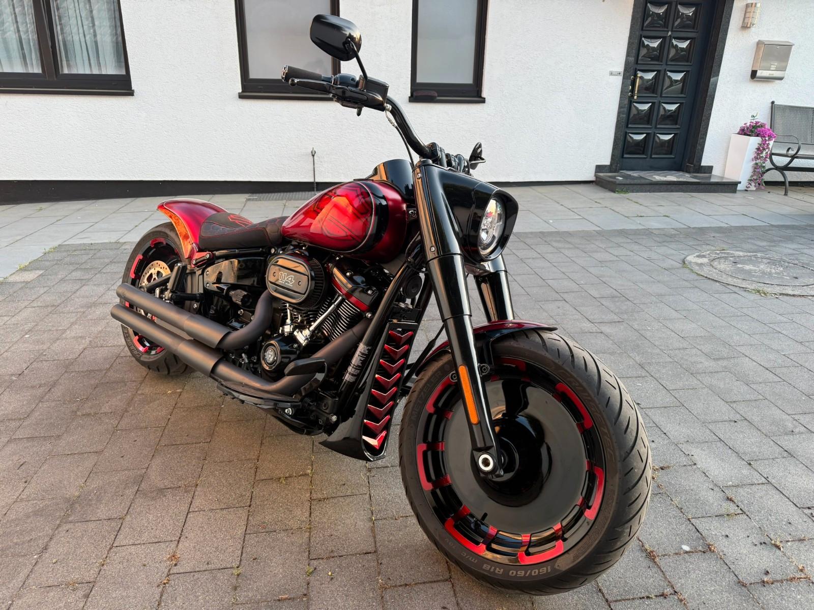 Harley-Davidson Fat Boy 114 FLFBS Klappenauspuff Voll Umbau TOP!