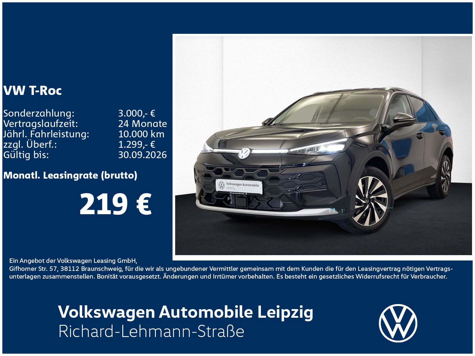 Volkswagen T-Roc Style 1.5 eTSI 85 kW Preisvorteil 7729 €