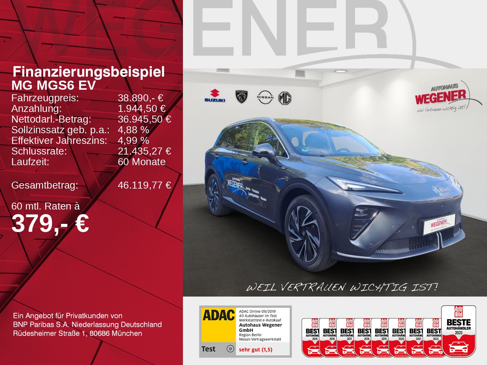 MG S6 EV