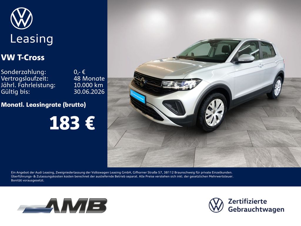 T-Cross 1.0 TSI LED/digi.C/Sitzhzg/bis09.2030Gar