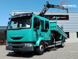 Renault Midlum 220 DCI Hiab 9TM Kran, Kran - Doppelkabin