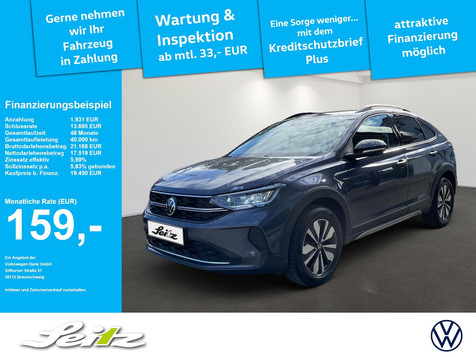 Volkswagen Taigo 1.0 TSI Goal *LED*NAVI*PARKSENSOR*