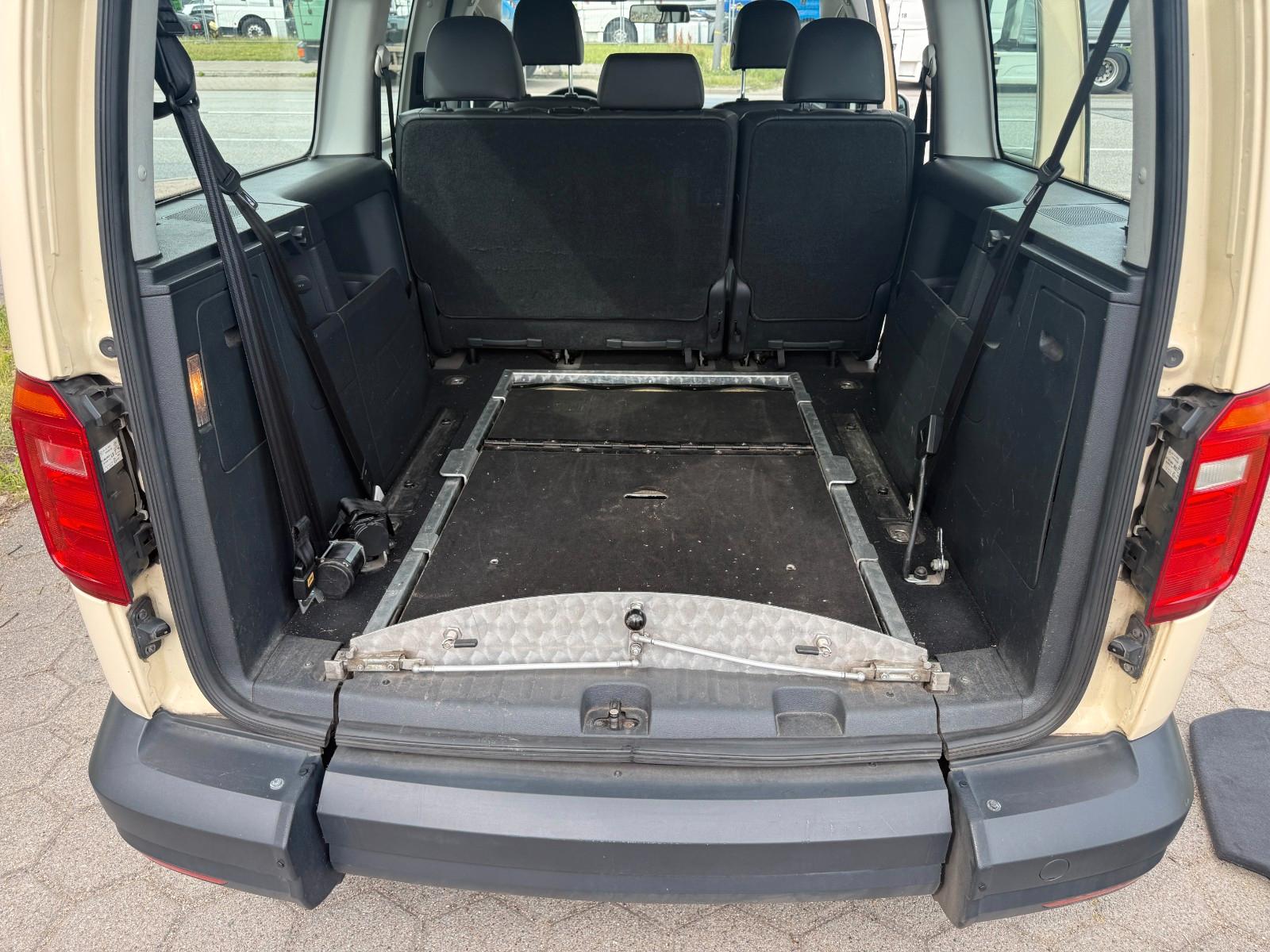 Volkswagen Caddy Maxi-7 Sitze-Rollstuhl-COC-TÜV-TOP