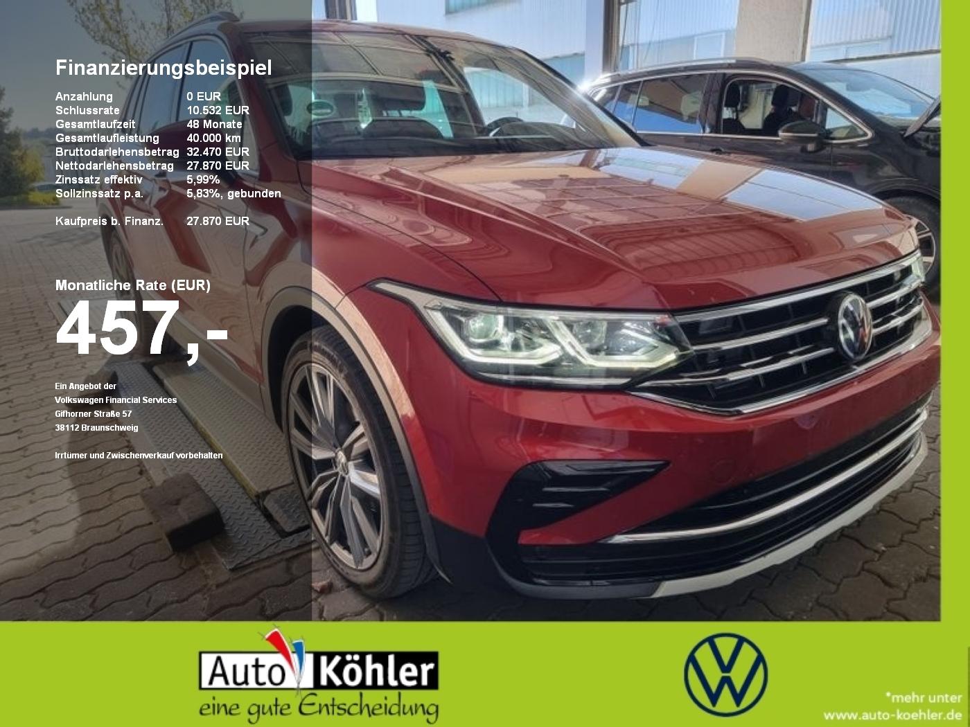 Volkswagen Tiguan Elegance TDI CarPlay/Kamera/Matrix/ACC