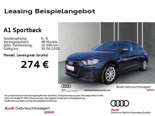AUDI A1 Sportback 25 TFSI Adv. S tronic *GRA*Virt.C*