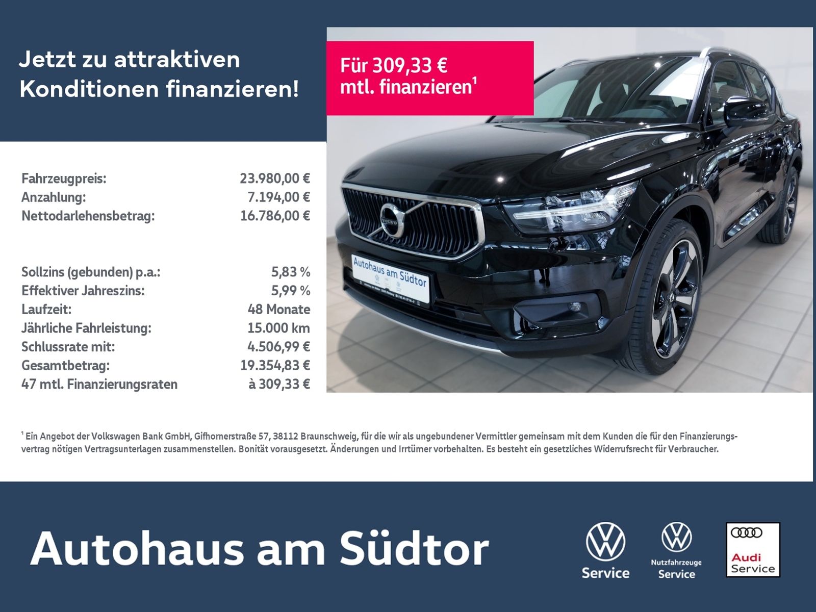 Volvo XC40 D3 2WD Momentum Pro | LED AHK PDC GRA
