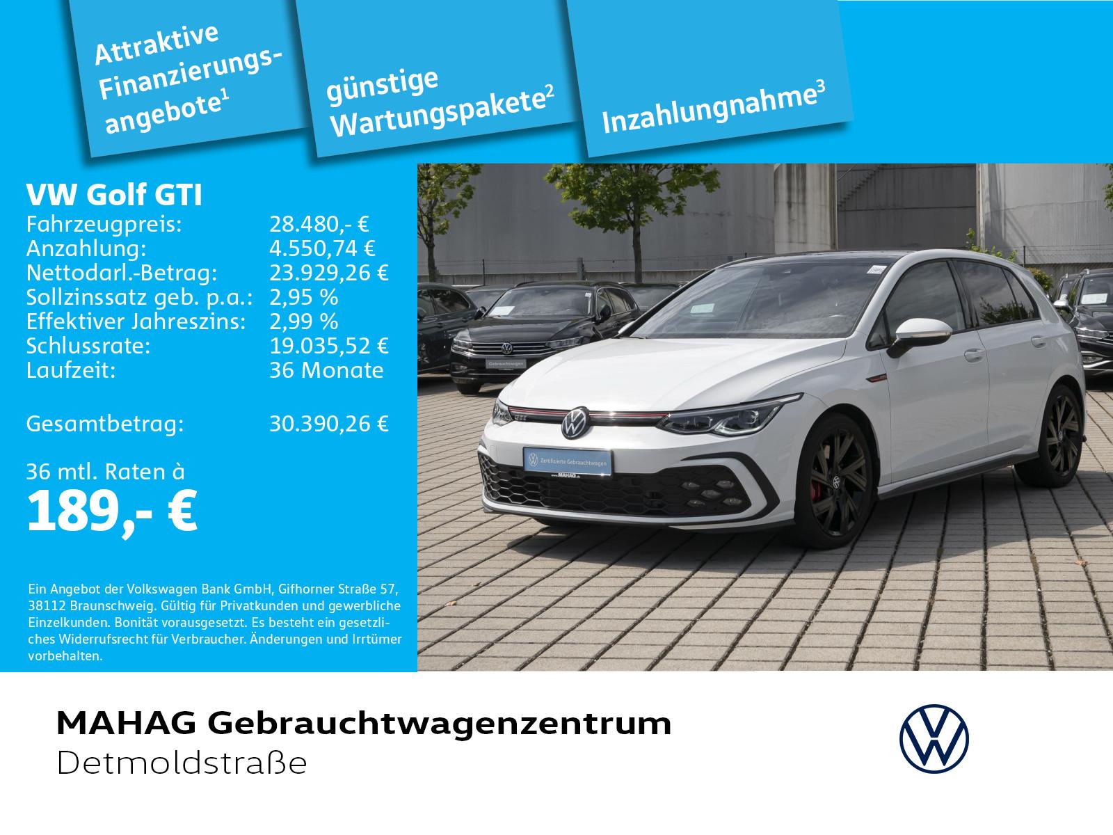 Volkswagen Golf VIII GTI 2.0 TSI LED+ Pano AHK ParkPilot Re, миниатюра 2