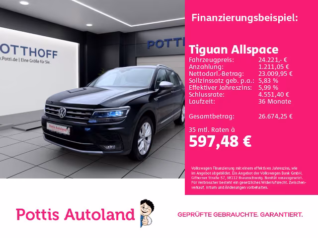 Volkswagen Tiguan Allspace 2.0 TSI DSG 4M HIGHLINE NAVI DCC