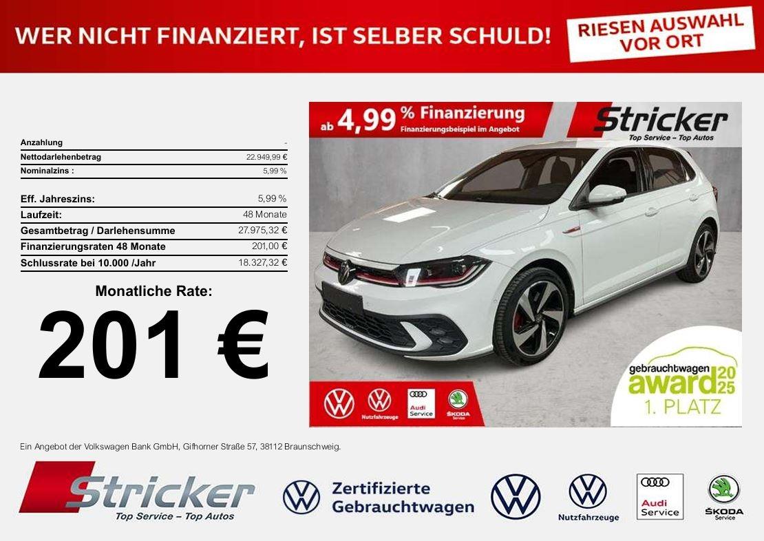 Volkswagen Polo GTI 2.0TSI DSG 201,-ohne Anzahlung ACC App