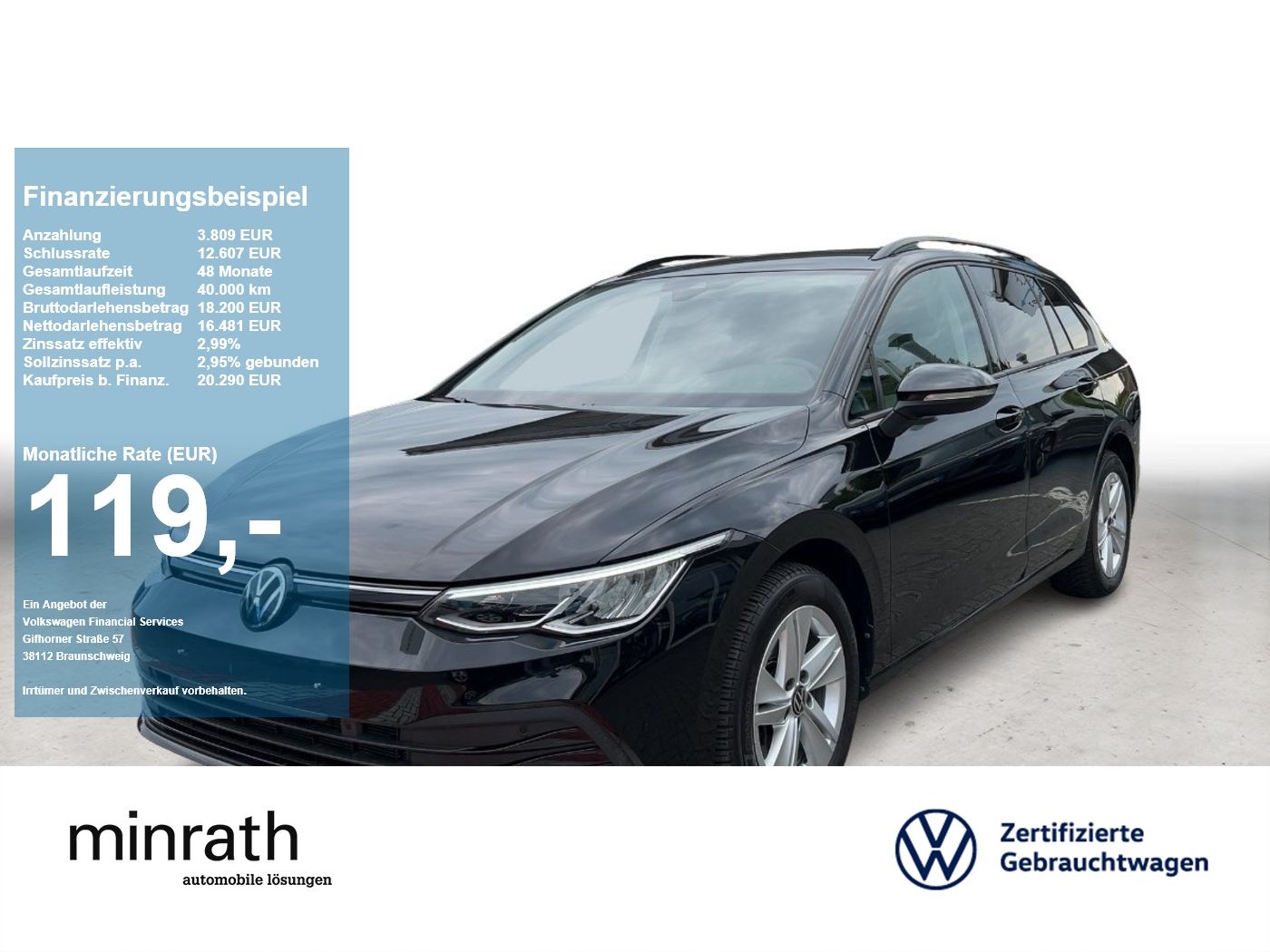 Volkswagen Golf VIII Variant Life 2.0 TDI DSG AHK+ACC+NAVI