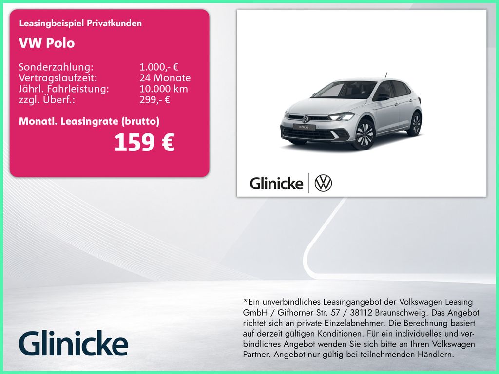 Volkswagen Polo GOAL 1.0 TSI DSG AHK/Nav/Kam/ACC/Clima/SHZ