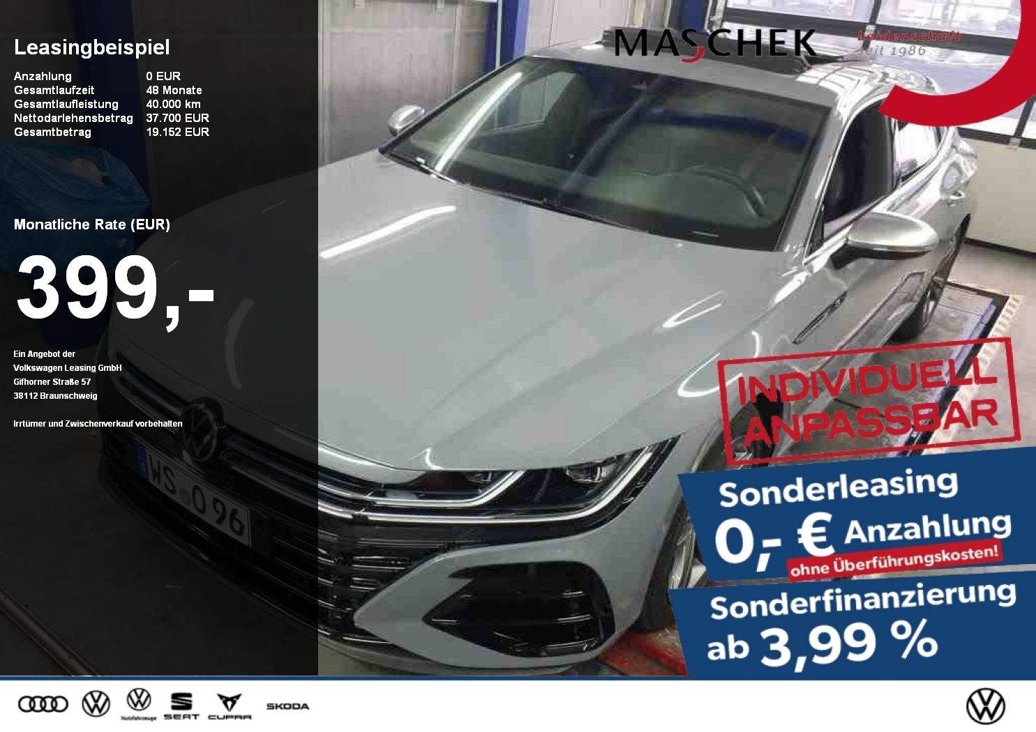 Volkswagen Arteon Shooting Brake R *Sonderleasing* H&K Schi