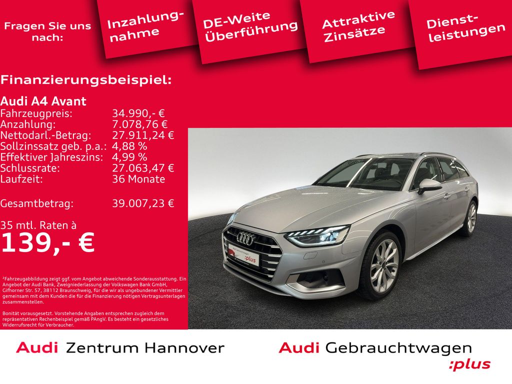 A4  Avant advanced 35 TDI Kamera ACC Leder Navi
