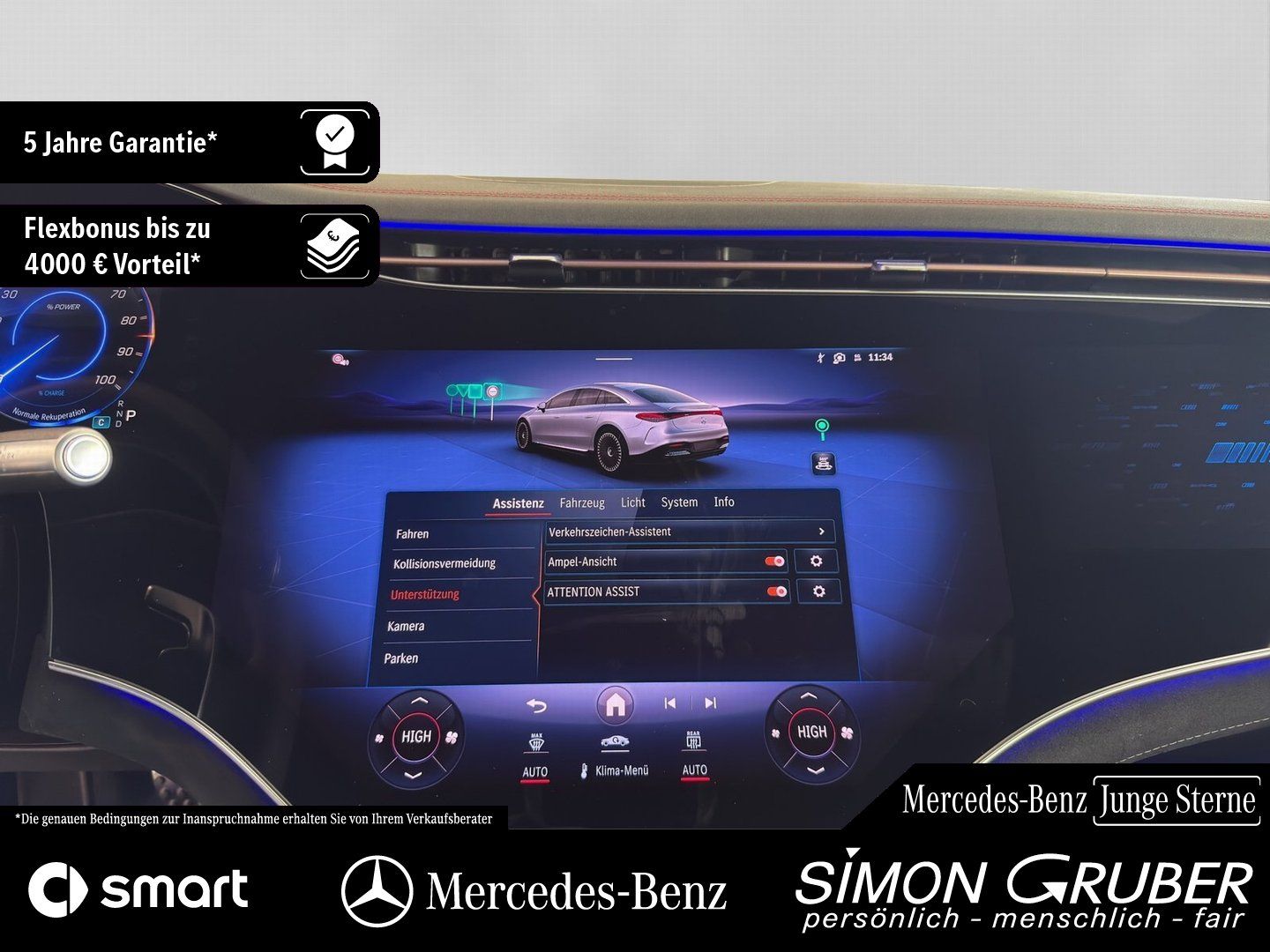 Fahrzeugabbildung Mercedes-Benz EQS 53 4M AMG 4*Massage/Sitzklima Mod 25 118kwh