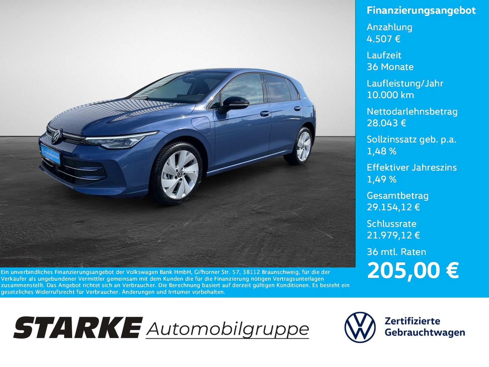 Volkswagen Golf 1.5 TSI DSG eHybrid Energy AHK Navi LED Ka foto 1