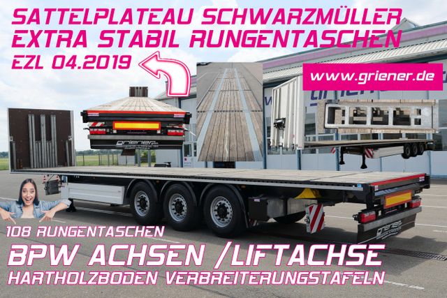 Schwarzmüller S1 / VERSTÄRKT 20 t-4 m /LIFT /BPW / RUNGENT. 6t