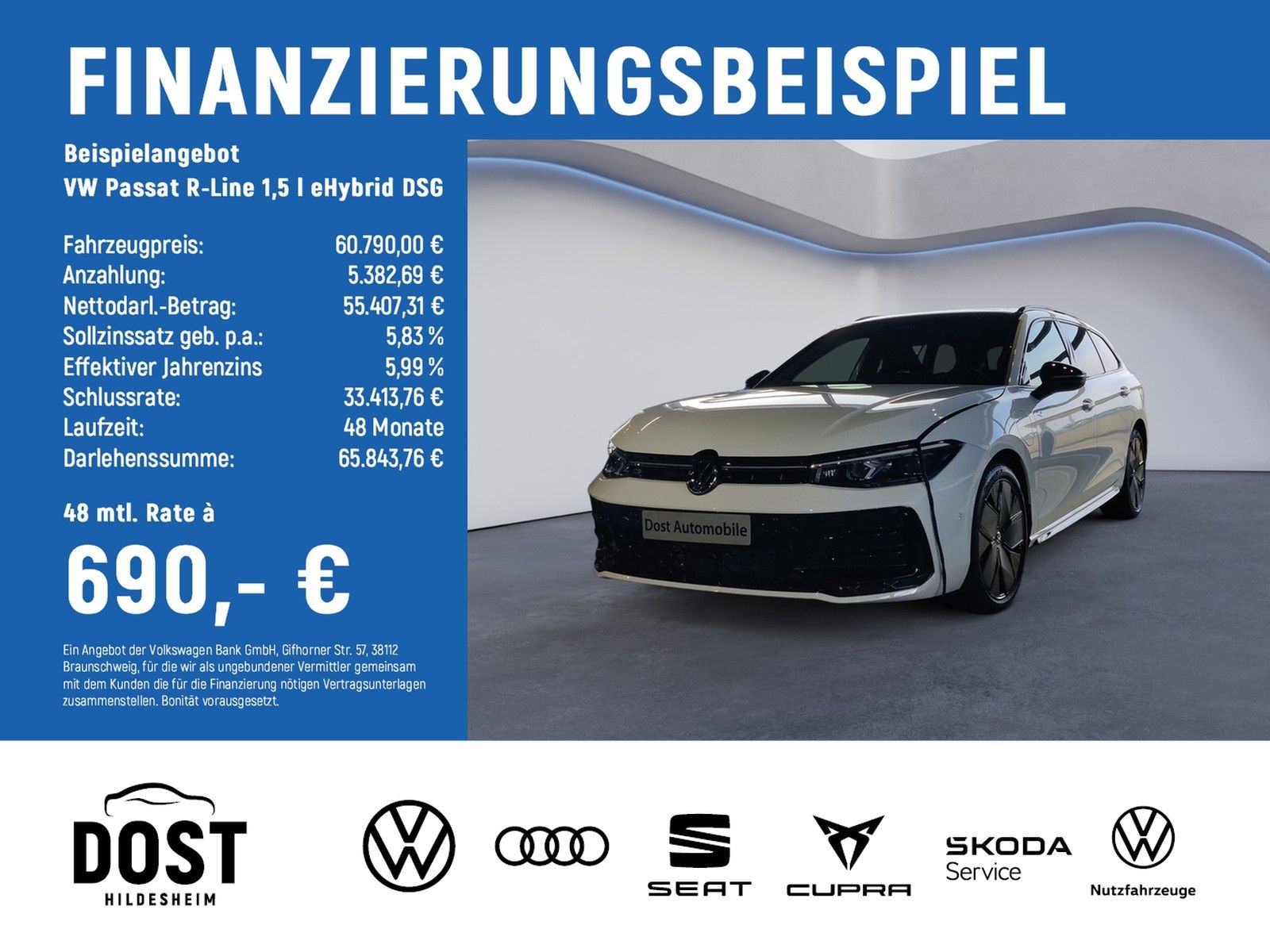Volkswagen Passat R-Line 1,5 l eHybrid DSG PANO+AHK+WKR