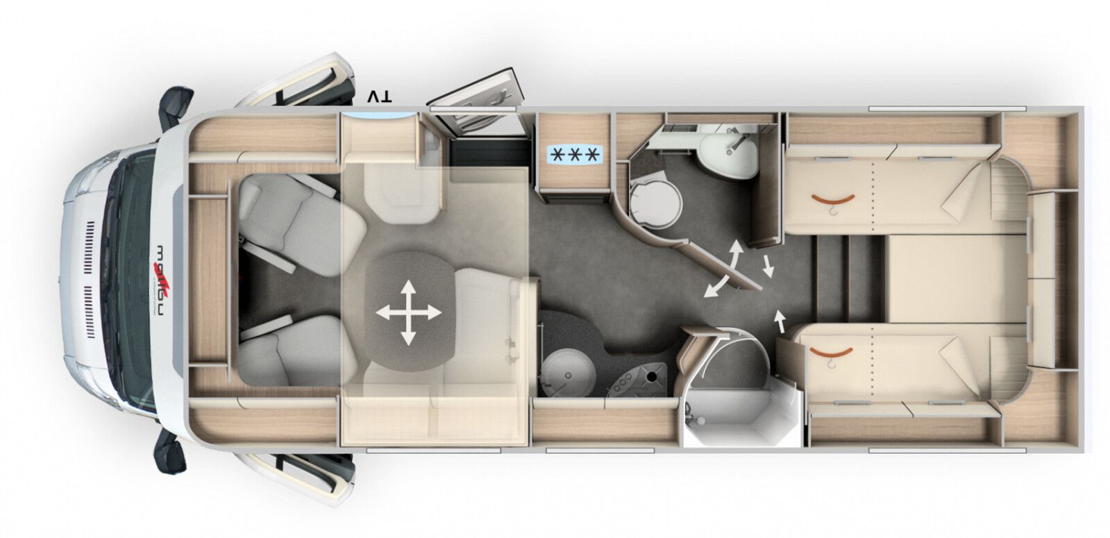 Fahrzeugabbildung Malibu T 490 LE Messeaktion, Touring Paket zum Sonderpr