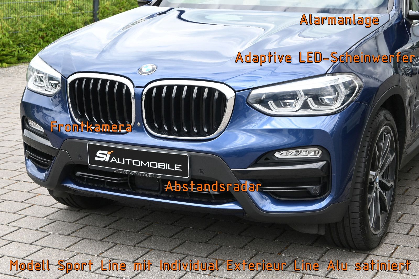 Fahrzeugabbildung BMW X3 xDr.30d °ACC°AHK°HUD°MEMO°PANO°STANDHZG°360°