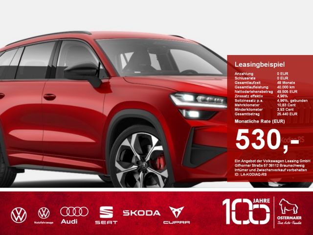 Skoda KODIAQ RS NEU 2.0TSI DSG 4x4 MATRIX,CANTON