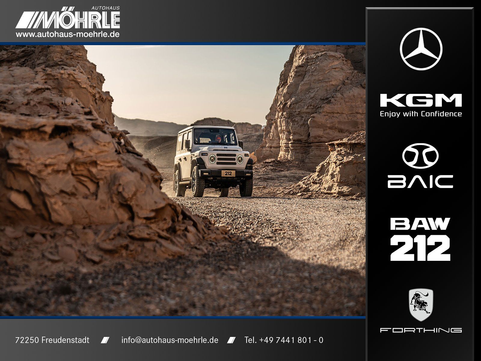 BAW 212 2.0 Diesel 4WD Seilwinde 360° Kamera LED