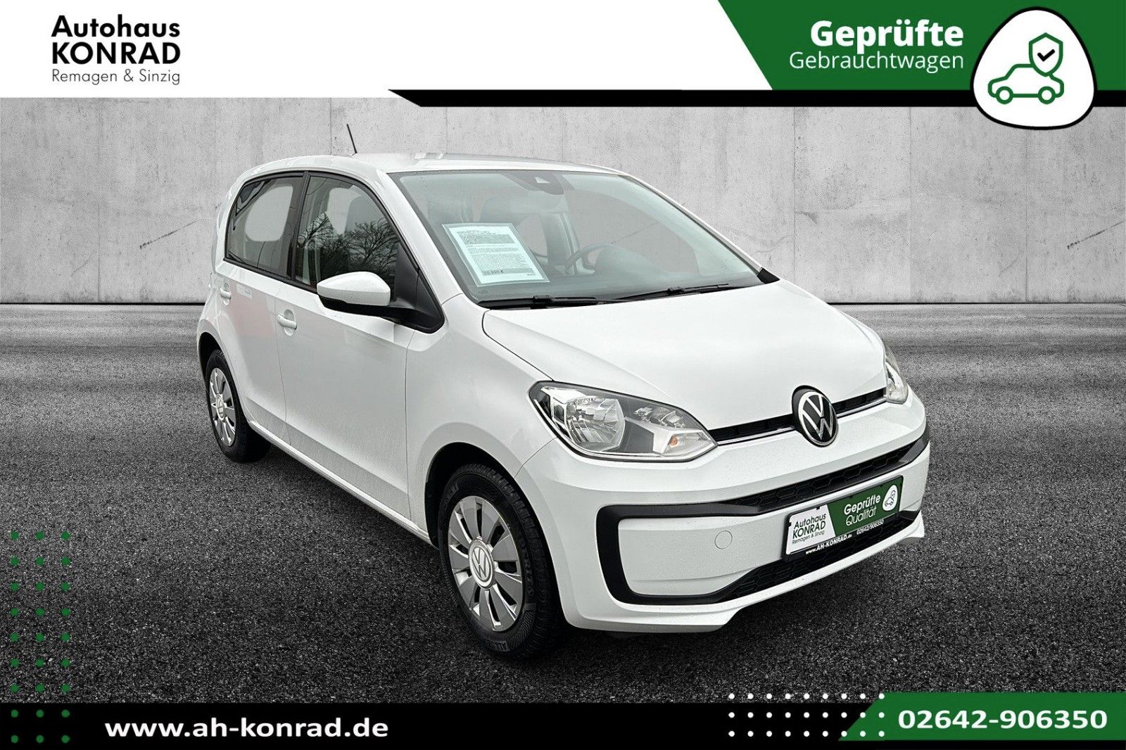 Fahrzeugabbildung Volkswagen up! move up!1.0 MPI*RCAM*PDC*KLIMA*TEMPOM*