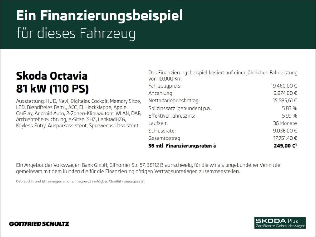Skoda Octavia Combi Style TSI DSG LED Navi R-Kamera imagem 2