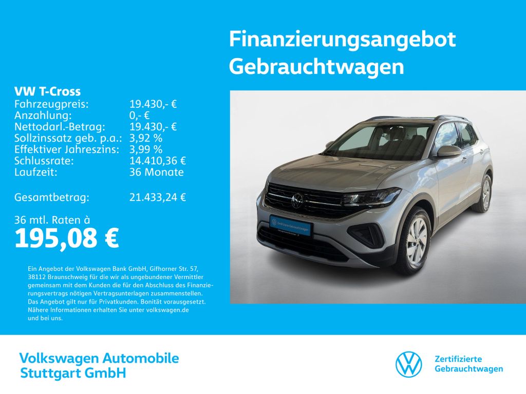 T-Cross Life 1.0 TSI Navi Kamera ACC LED SHZ
