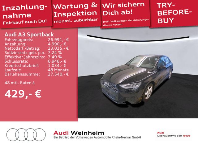 Audi A3 Sportback 35 TDI B&O Navi VC uvm