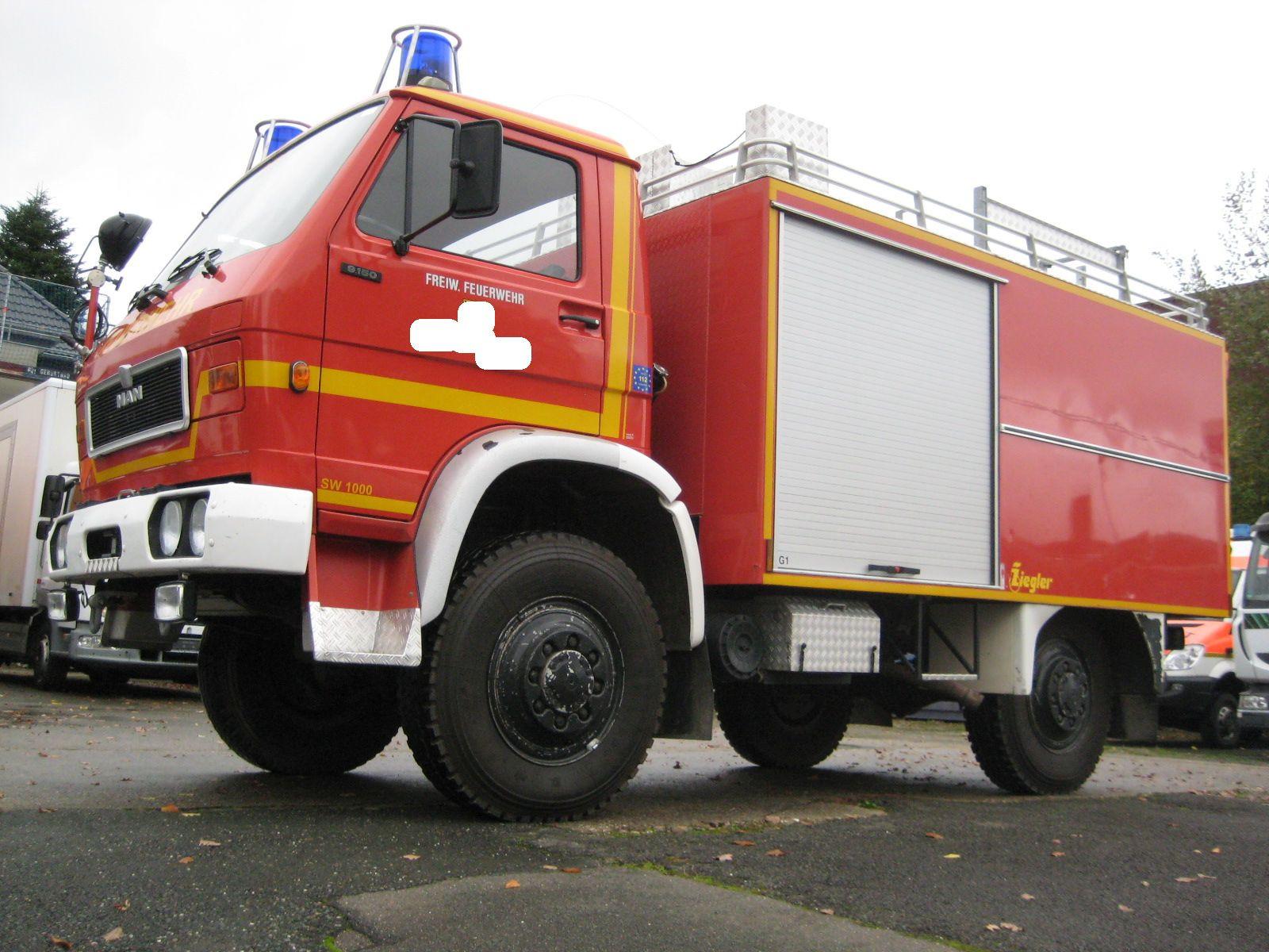 MAN -VW 8.150 FAE 4x4 Feuerwehr *20.000 KM* HU 12-26