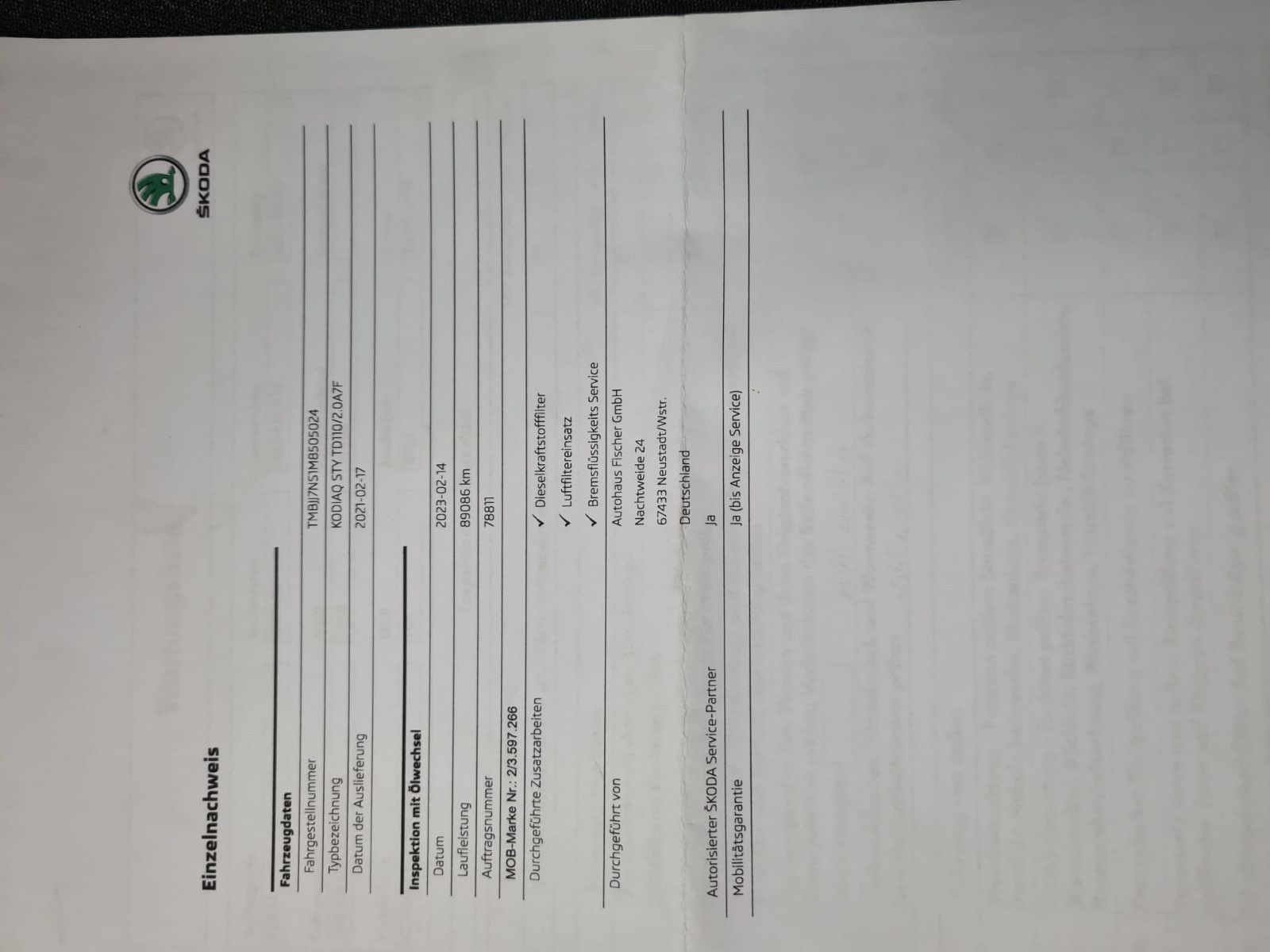 Fahrzeugabbildung SKODA Kodiaq Style