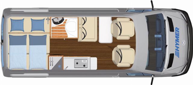 HYMER / ERIBA / HYMERCAR Free S Campus Mercedes AUTOMATIK/DIESELHEIZUNG