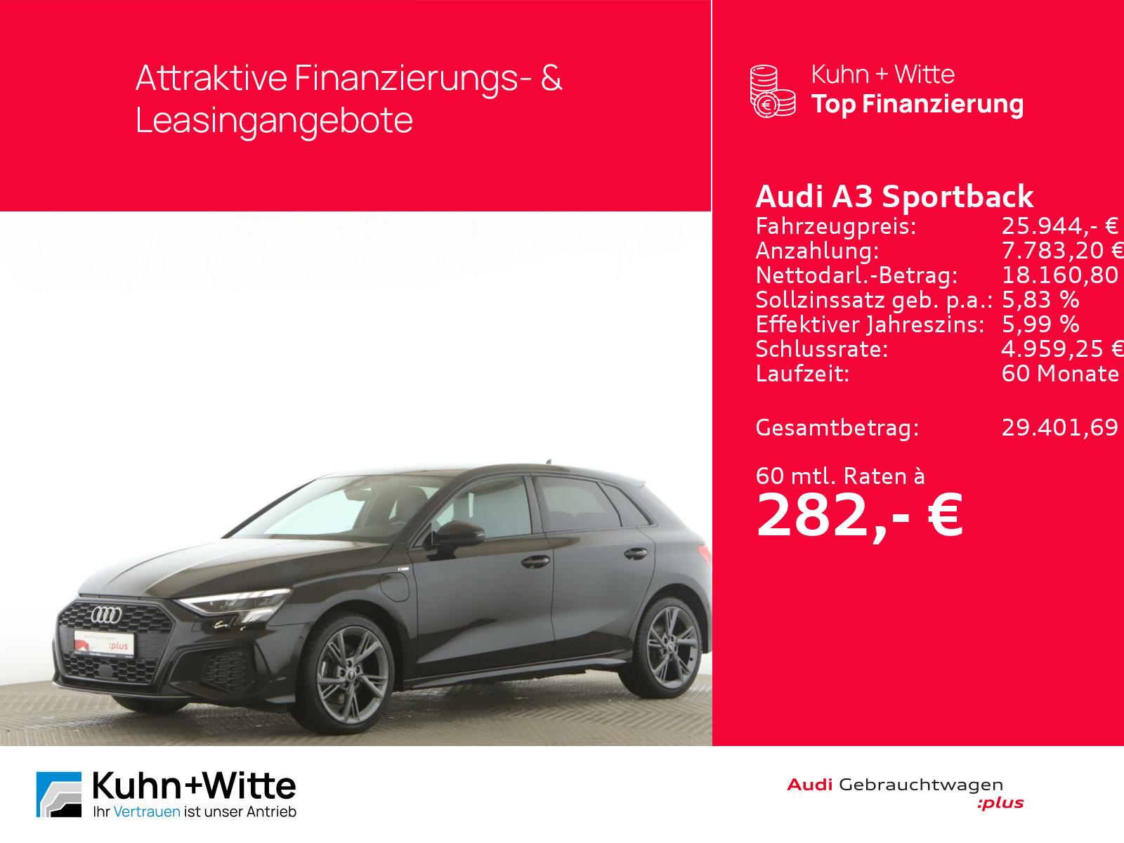Audi A3 Sportback 40 TFSIe S line AHK+LED+PDC+MMI-Plu