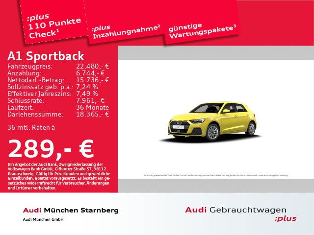 Audi A1 Sportback 35 TFSI LED ACC Carplay S tronic