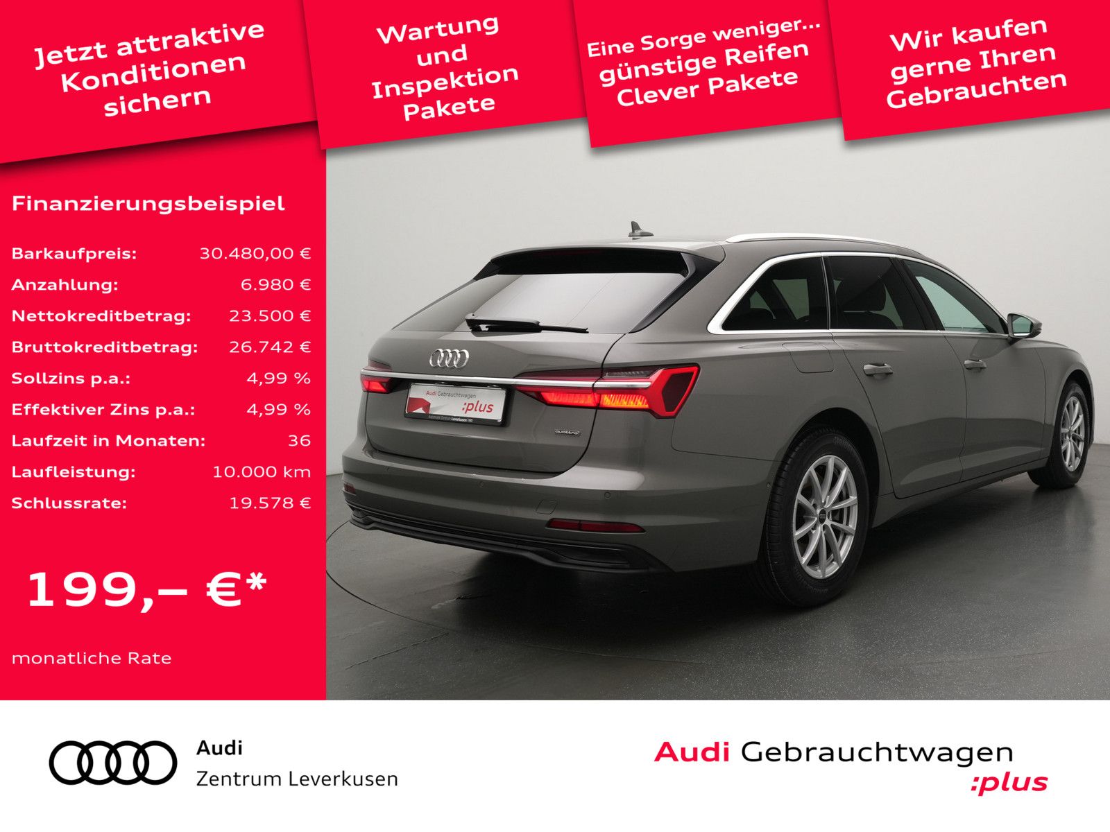 Audi A6 Avant 45 quattro AHK ACC NAVI KAM STANDHZ SHZ imagem 2