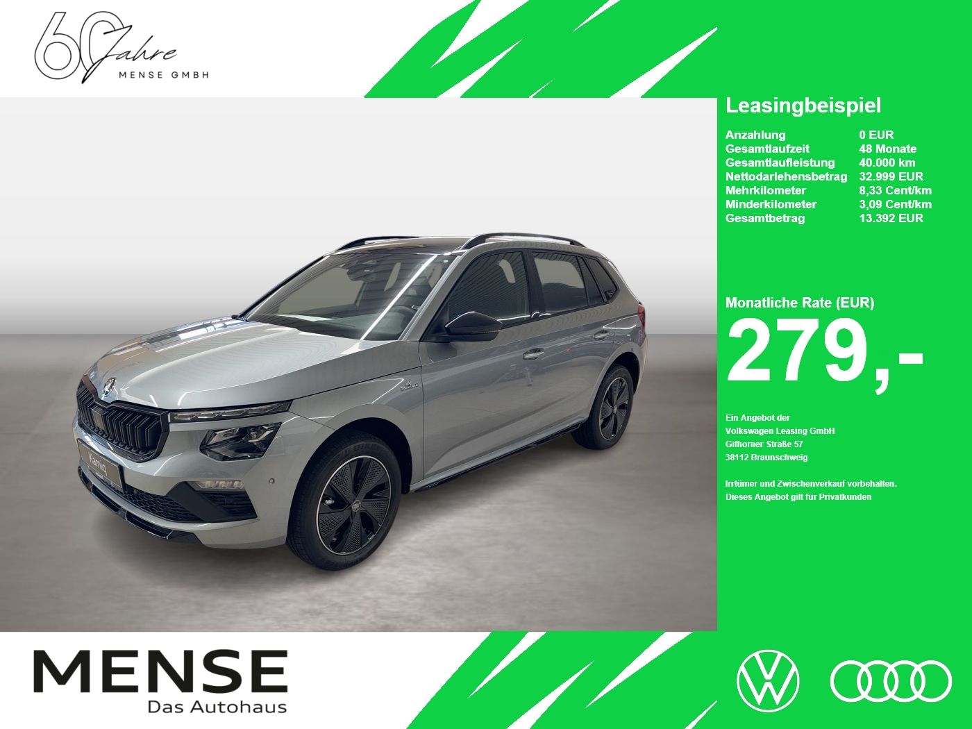 Skoda Kamiq 1.5 TSI Monte Carlo Matrix AHK Pano SD ACC