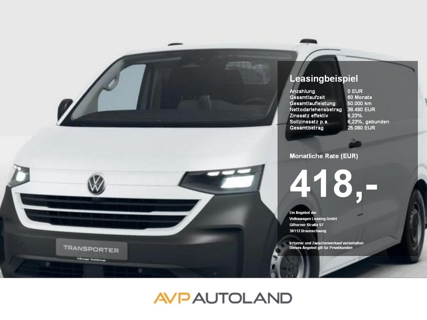 Volkswagen T7 Transporter Kasten KR 2.0 TDI | AHK | PDC |