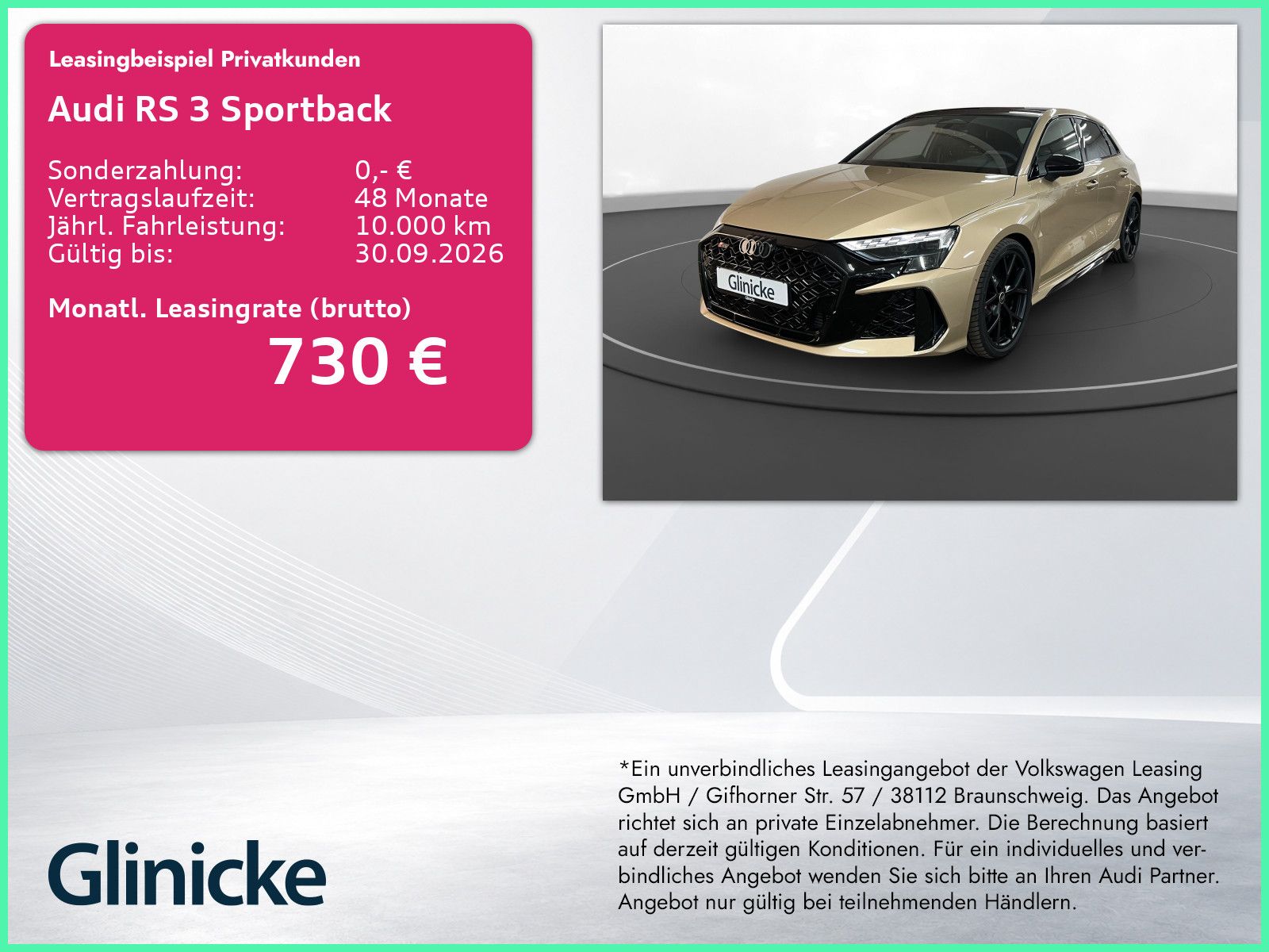 Audi RS3 Sportback exclusive RS-Abgas Pano  LM 19" RF