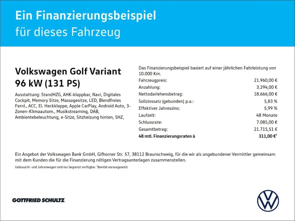 Volkswagen Golf Variant Life eTSI DSG LED AHK Standhzg Navi imagem 2