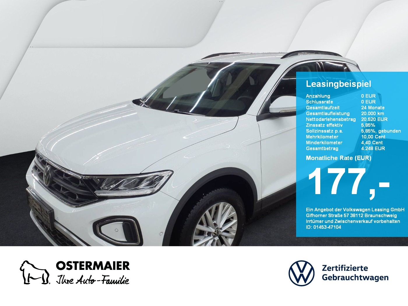 Volkswagen T-Roc LIFE 1.0TSI 116PS LED.SHZG.PDC.APP-C