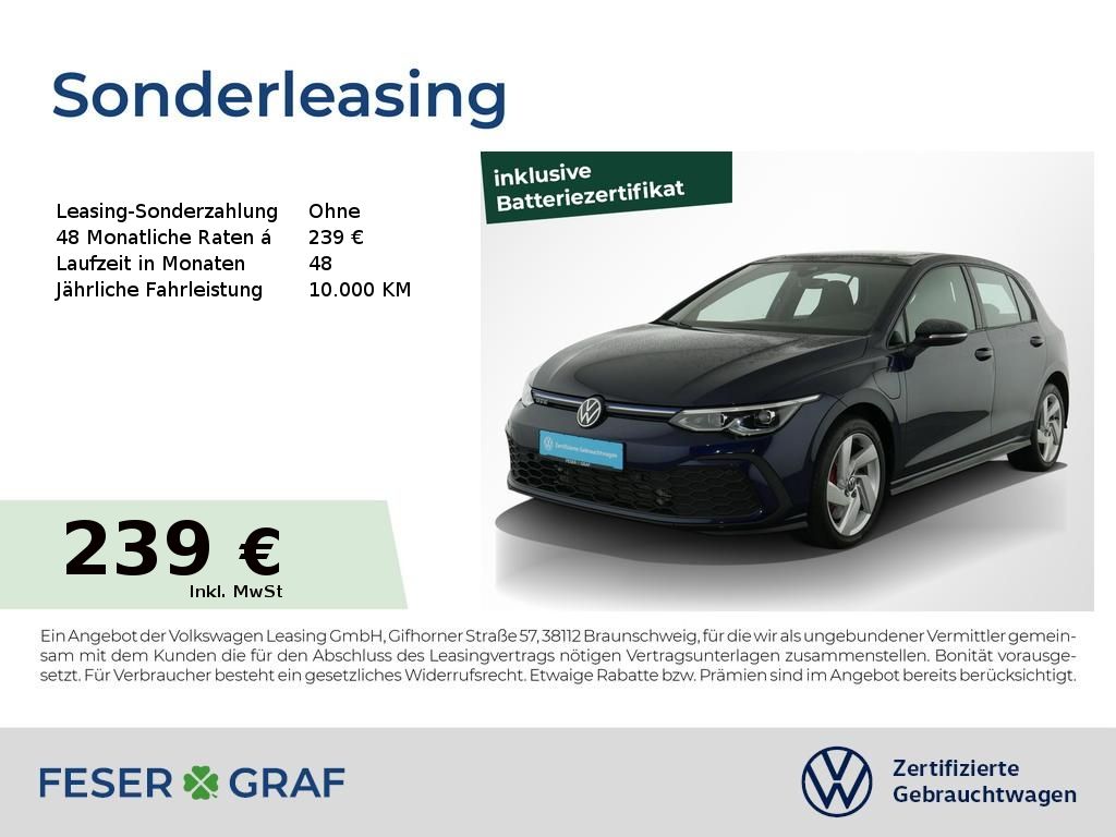 Volkswagen Golf 8 GTE 1.4 TSI Navi Pano LED SitzHzg Keyless