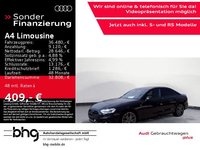 Audi A4 Limousine 40 TFSI quattro S-tronic S-line AHK