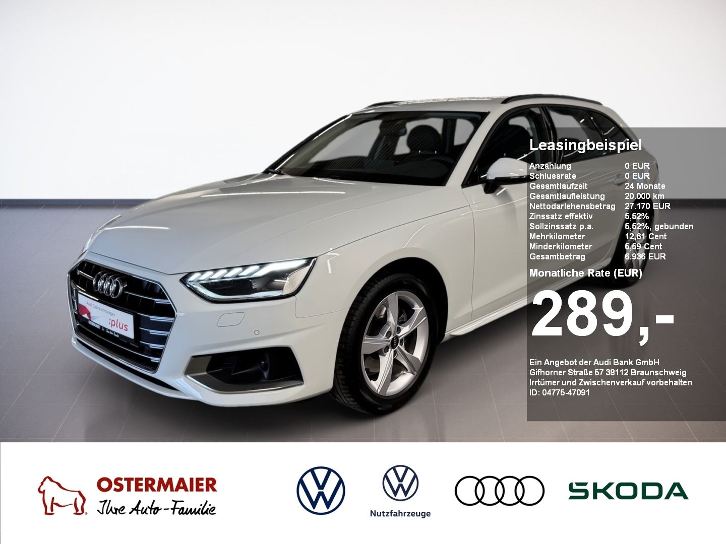 Audi A4 Avant ADVANCED 35 TFSI 150PS S-TRONIC LED.NAV