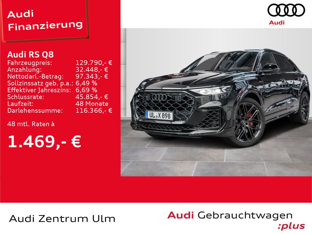 Audi RS Q8 FACELIFT advanced LASER AHK HD-UP B&O 23"