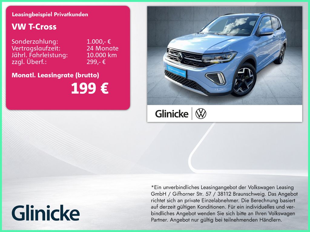 T-Cross R-Line 1.0 TSI DSG Matrix/Nav/ACC/Clima/