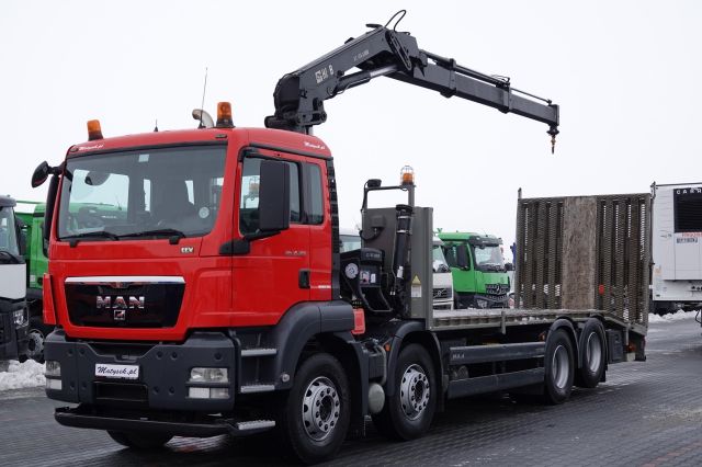 MAN TGS 35.360 / 8x2-4 / LAWETA + HDS HIAB 166 E-2 /