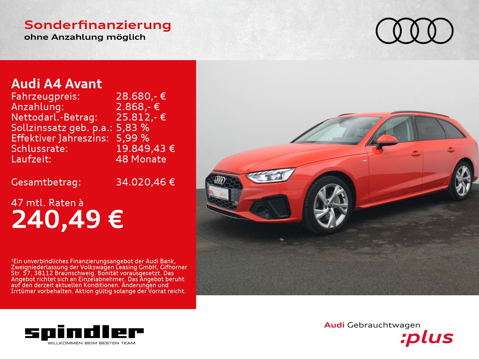 Audi A4 Avant S-Line 40TFSI S-tronic / Navi, LED, RFK